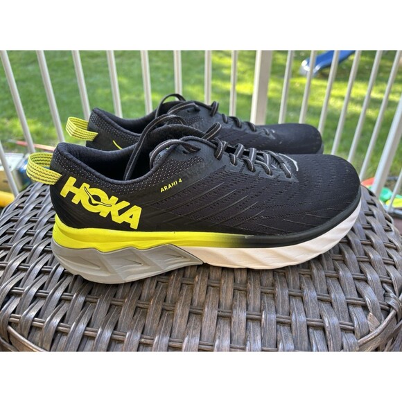 Hoka One One Other - Hoka One Arahi Men's Running Shoes Black And Yellow Size 10 Excellent